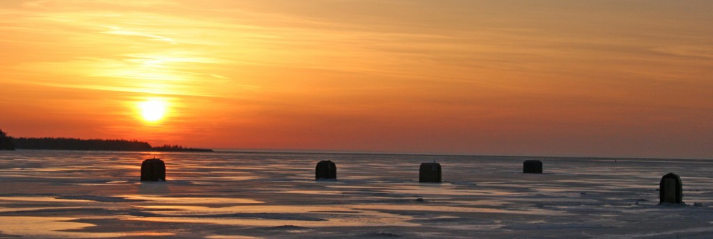 silent lake ice fishing