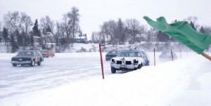 winter ice car race