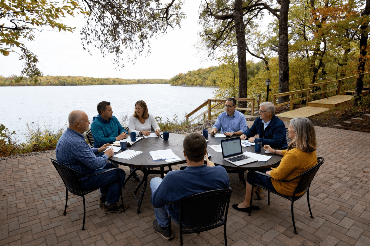 strategic planning outdoors